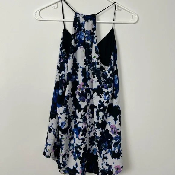 Express Black and Floral Reversible Tank Top Womens Extra Small - Picture 4 of 4